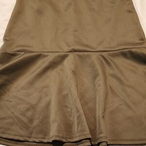 Chic Olive Midi Skirt